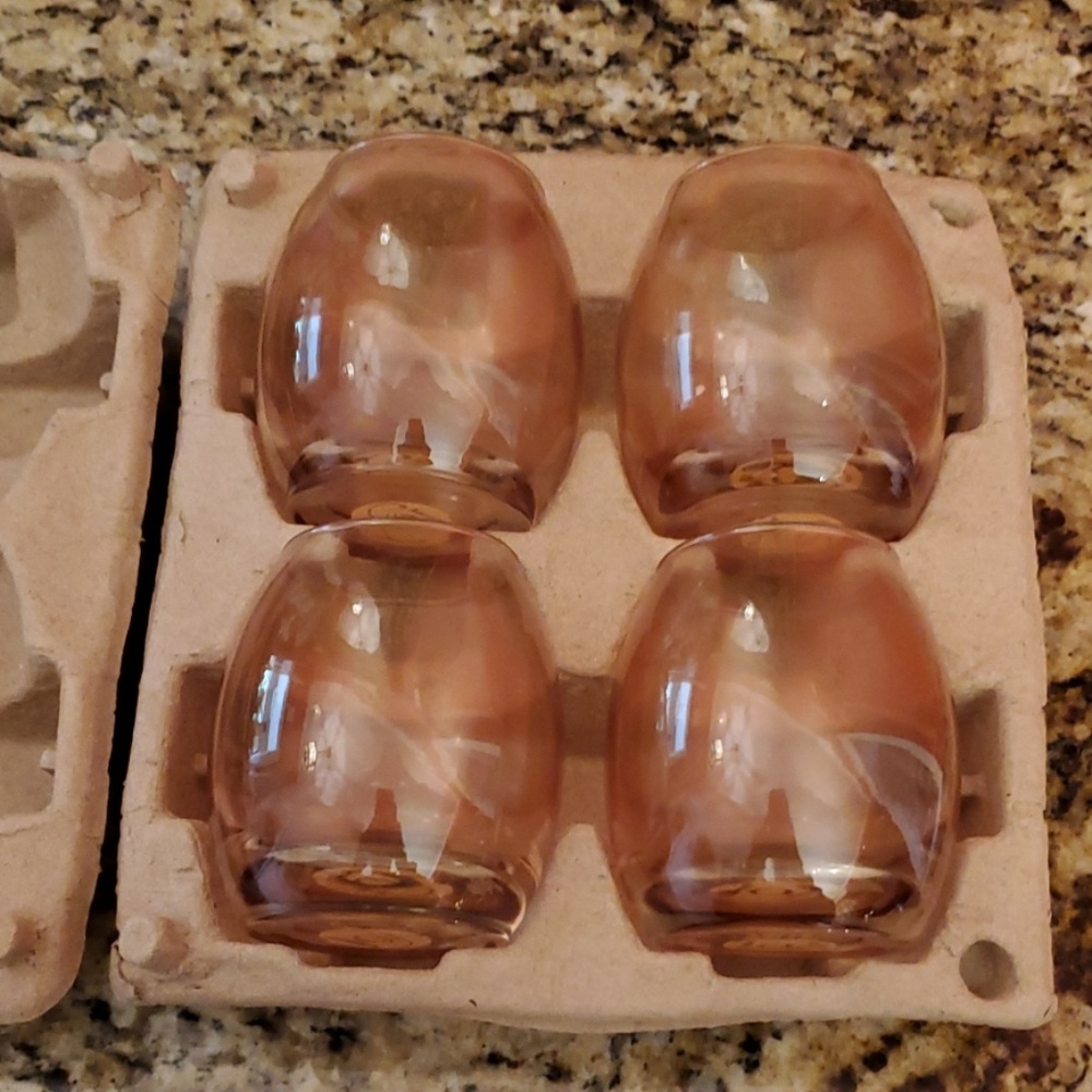 Joy Mangano 4Pk Colored Glass Vases